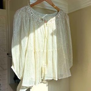 Raga Metallic Embroidered Blouse